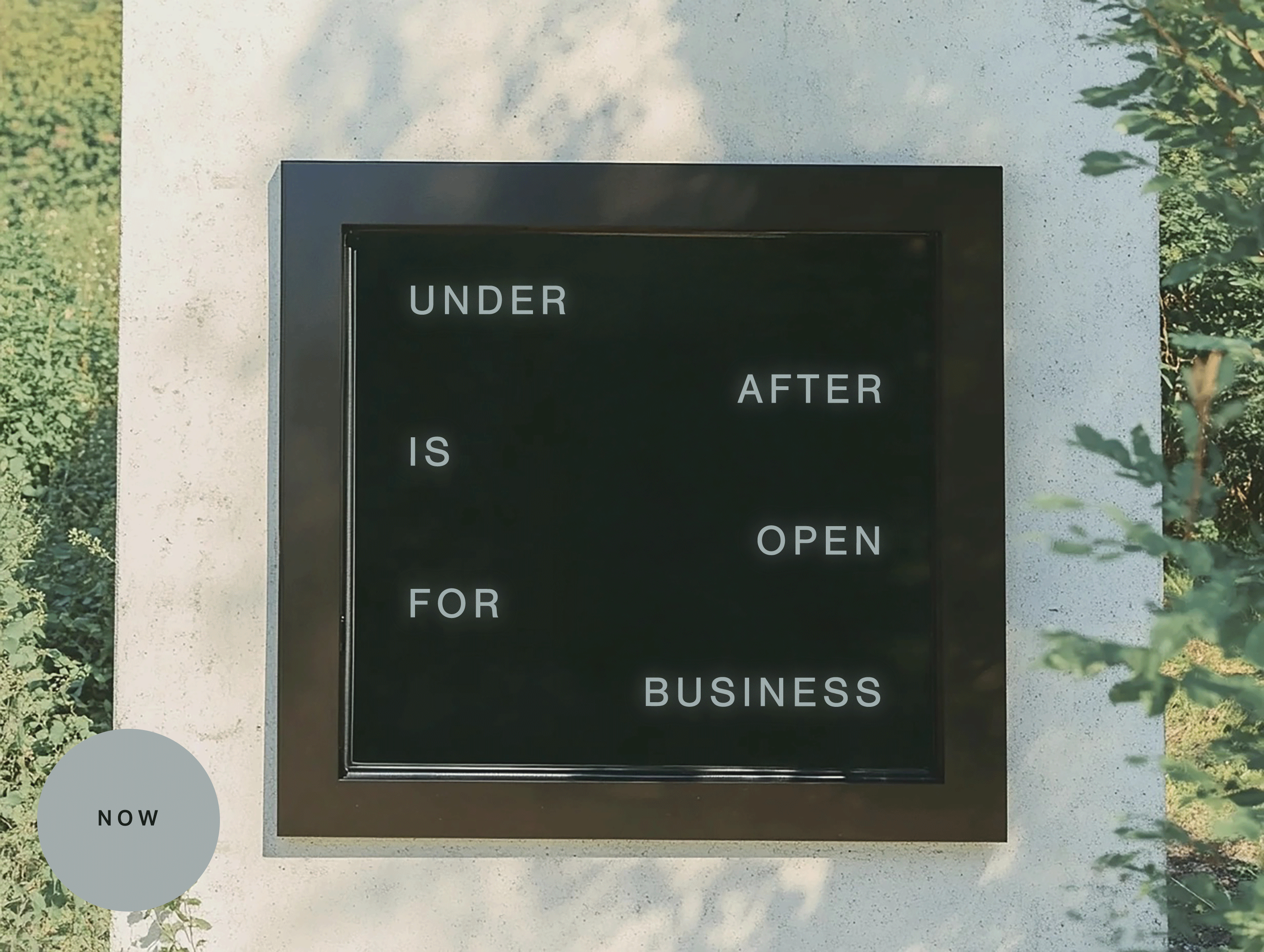 Under After is open for business.