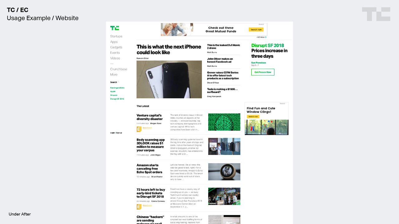Extra Crunch brand pattern system applied to digital backgrounds and web layouts